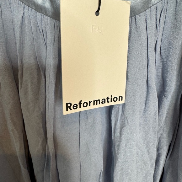 Reformation Maribelle Dress Retails Color Mineral Brand New - Picture 13 of 14